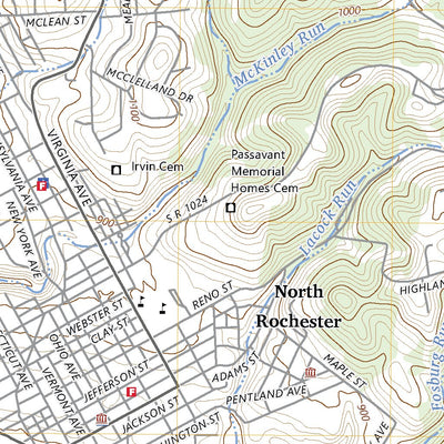 United States Geological Survey Beaver, PA (2023, 24000-Scale) digital map