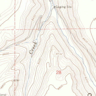 United States Geological Survey Beaver Park, CO (1964, 24000-Scale) digital map
