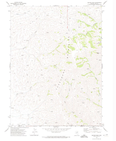 United States Geological Survey Beaver Peak, NV (1970, 24000-Scale) digital map