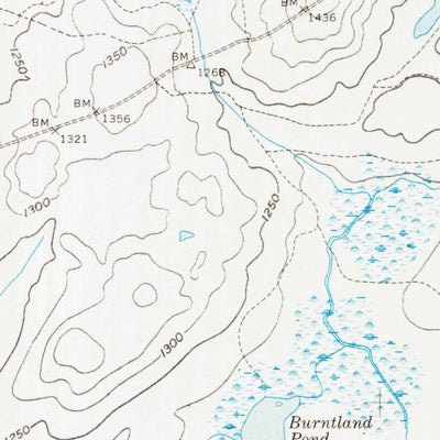 United States Geological Survey Beaver Pond, ME (1955, 62500-Scale) digital map