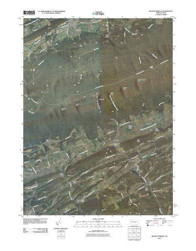 United States Geological Survey Beaver Springs, PA (2010, 24000-Scale) digital map
