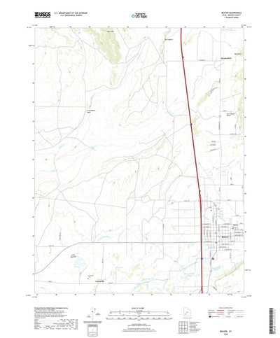 United States Geological Survey Beaver, UT (2020, 24000-Scale) digital map