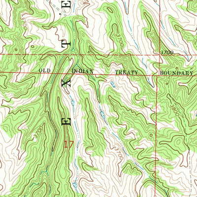 United States Geological Survey Beaver Wall, NE-SD (1969, 24000-Scale) digital map