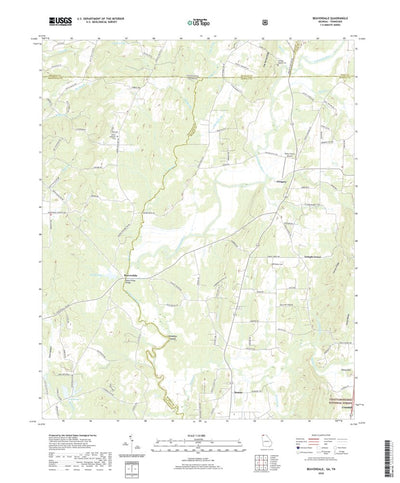 United States Geological Survey Beaverdale, GA (2020, 24000-Scale) digital map