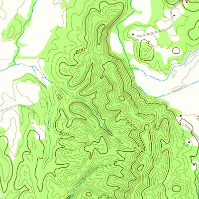 United States Geological Survey Beaverdale, GA-TN (1972, 24000-Scale) digital map