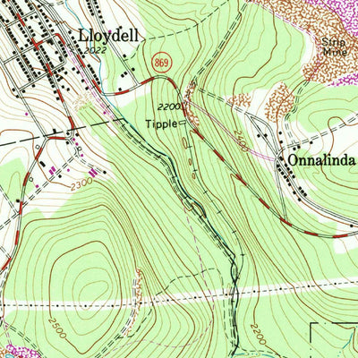 United States Geological Survey Beaverdale, PA (1963, 24000-Scale) digital map