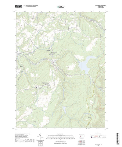 United States Geological Survey Beaverdale, PA (2023, 24000-Scale) digital map