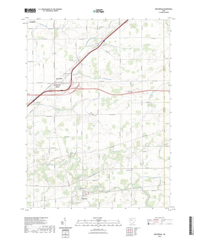 United States Geological Survey Beaverdam, OH (2023, 24000-Scale) digital map