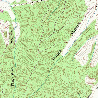 United States Geological Survey Beaverdam Springs, TN (1952, 24000-Scale) digital map