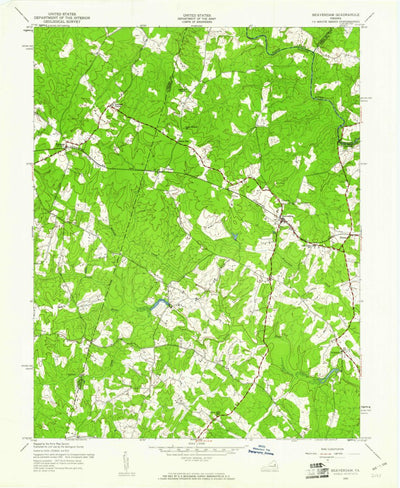 United States Geological Survey Beaverdam, VA (1942, 24000-Scale) digital map