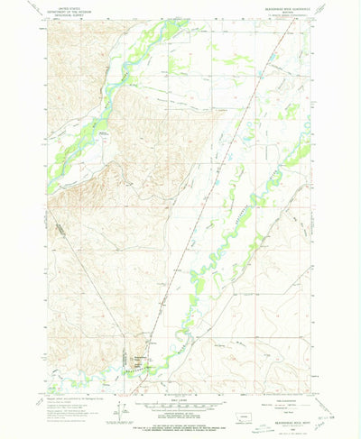 United States Geological Survey Beaverhead Rock, MT (1962, 24000-Scale) digital map