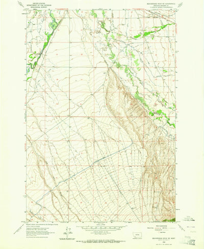 United States Geological Survey Beaverhead Rock NE, MT (1962, 24000-Scale) digital map