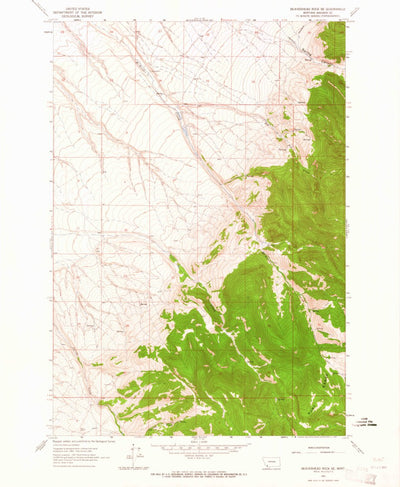 United States Geological Survey Beaverhead Rock SE, MT (1961, 24000-Scale) digital map