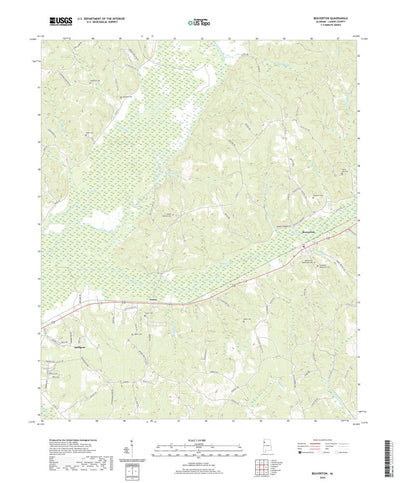 United States Geological Survey Beaverton, AL (2020, 24000-Scale) digital map