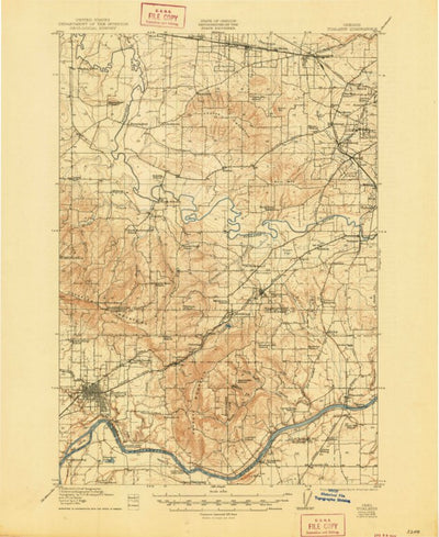 United States Geological Survey Beaverton, OR (1916, 62500-Scale) digital map