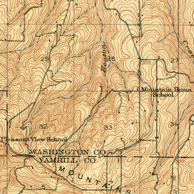 United States Geological Survey Beaverton, OR (1916, 62500-Scale) digital map