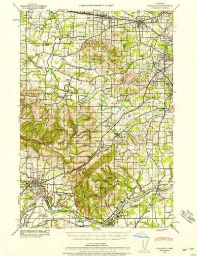 United States Geological Survey Beaverton, OR (1939, 62500-Scale) digital map