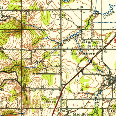 United States Geological Survey Beaverton, OR (1939, 62500-Scale) digital map