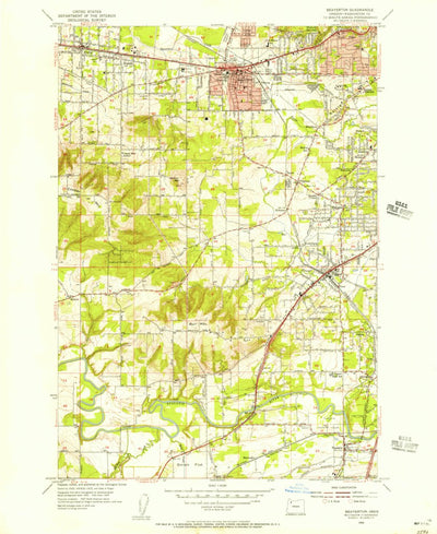United States Geological Survey Beaverton, OR (1954, 24000-Scale) digital map