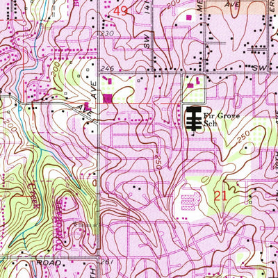 United States Geological Survey Beaverton, OR (1961, 24000-Scale) digital map