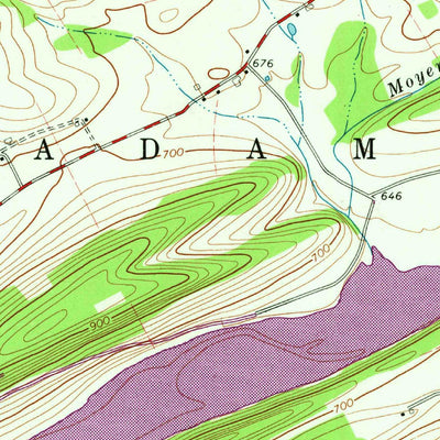 United States Geological Survey Beavertown, PA (1965, 24000-Scale) digital map