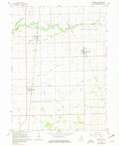 United States Geological Survey Beaverville, IL (1964, 24000-Scale) digital map