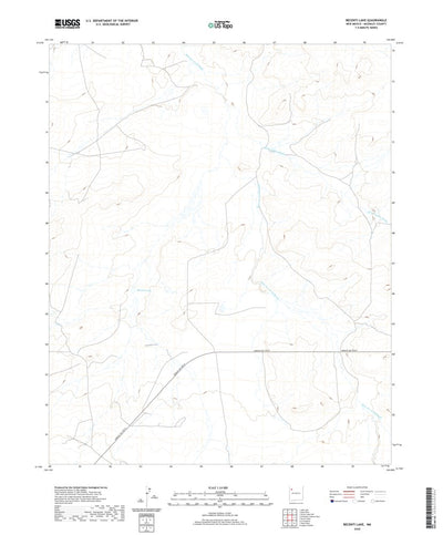United States Geological Survey Becenti Lake, NM (2020, 24000-Scale) digital map