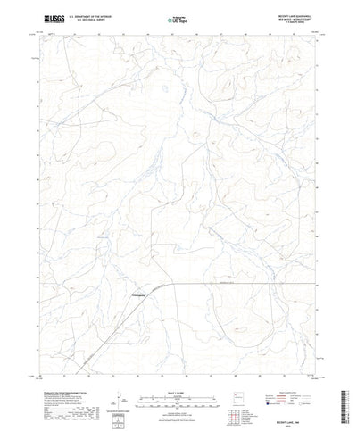 United States Geological Survey Becenti Lake, NM (2023, 24000-Scale) digital map