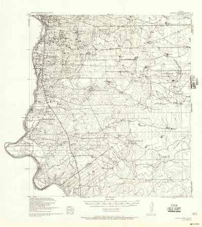 United States Geological Survey Becerra Creek, TX (1933, 62500-Scale) digital map