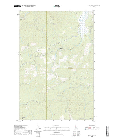 United States Geological Survey Bechtel Butte, ID (2020, 24000-Scale) digital map