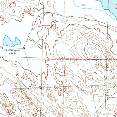 United States Geological Survey Beck Lake, NE (1986, 24000-Scale) digital map