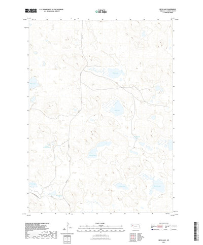 United States Geological Survey Beck Lake, NE (2021, 24000-Scale) digital map