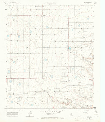United States Geological Survey Beck, TX (1964, 24000-Scale) digital map