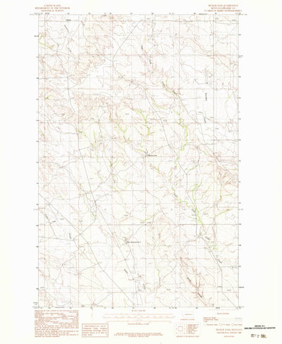 United States Geological Survey Becker Dam, MT (1983, 24000-Scale) digital map