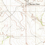 United States Geological Survey Becker Dam, MT (1983, 24000-Scale) digital map