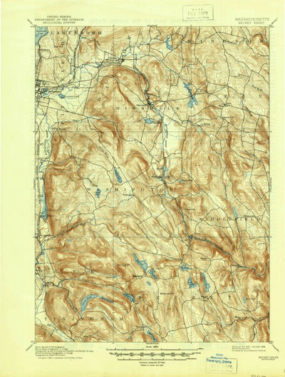 United States Geological Survey Becket, MA (1897, 62500-Scale) digital map