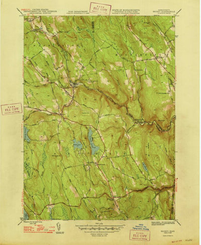 United States Geological Survey Becket, MA (1948, 31680-Scale) digital map