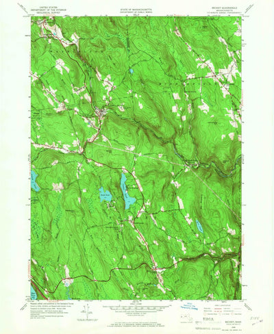 United States Geological Survey Becket, MA (1958, 24000-Scale) digital map