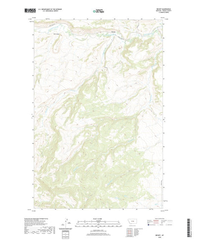 United States Geological Survey Becket, MT (2020, 24000-Scale) digital map