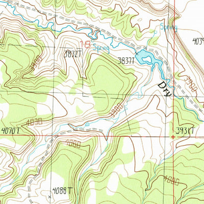 United States Geological Survey Becket NE, MT (1986, 24000-Scale) digital map