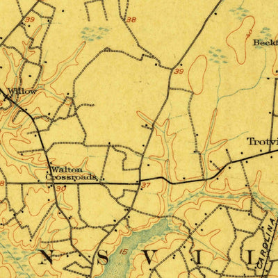 United States Geological Survey Beckford, NC (1907, 62500-Scale) digital map