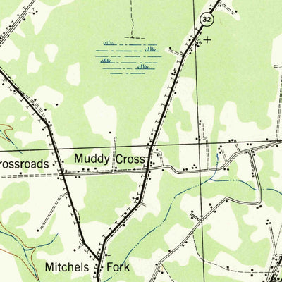 United States Geological Survey Beckford, NC (1940, 62500-Scale) digital map