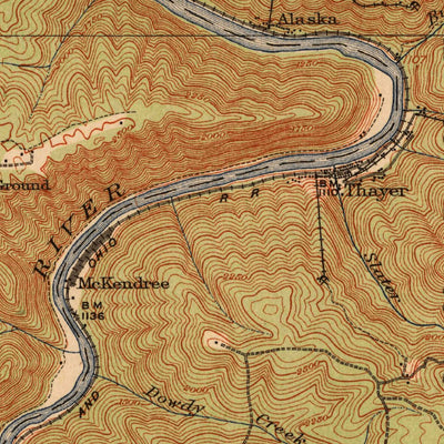 United States Geological Survey Beckley, WV (1913, 62500-Scale) digital map