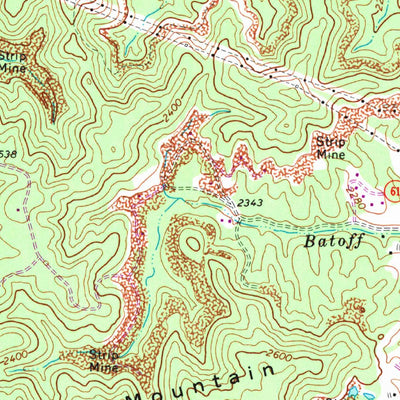 United States Geological Survey Beckley, WV (1969, 24000-Scale) digital map