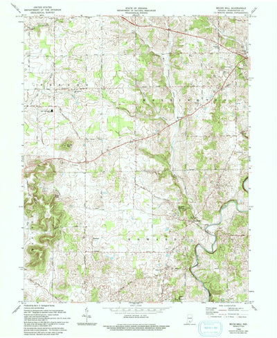United States Geological Survey Becks Mill, IN (1966, 24000-Scale) digital map