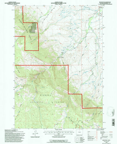 United States Geological Survey Beckton, WY (1993, 24000-Scale) digital map