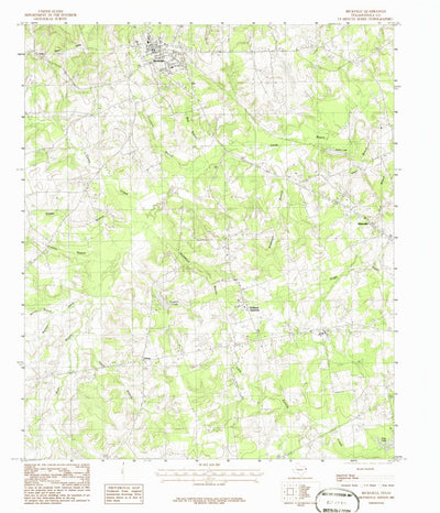 United States Geological Survey Beckville, TX (1983, 24000-Scale) digital map
