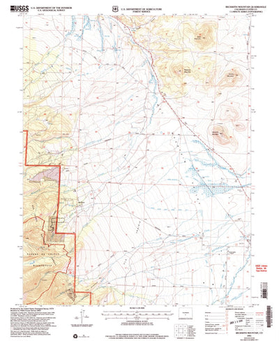United States Geological Survey Beckwith Mountain, CO (2001, 24000-Scale) digital map