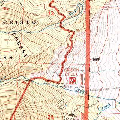 United States Geological Survey Beckwith Mountain, CO (2001, 24000-Scale) digital map
