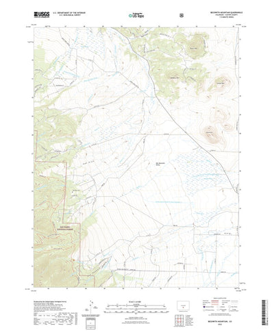 United States Geological Survey Beckwith Mountain, CO (2022, 24000-Scale) digital map
